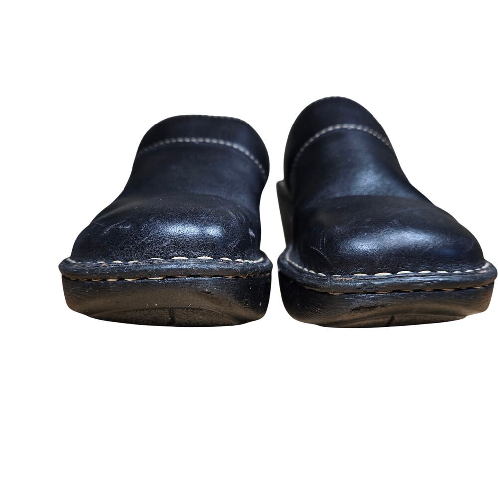 Born Black Leather Mules Women's Size 8 Great Condition Leather insoles - Picture 4 of 7
